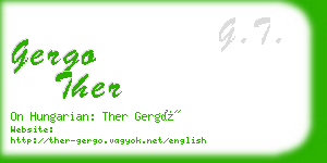 gergo ther business card